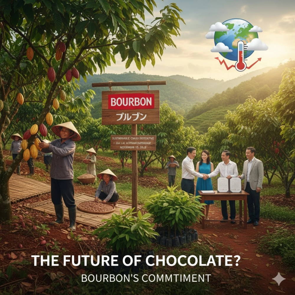 ブルボン,ベトナム・ザライ省,カカオ豆の原料産地開発,覚書締結